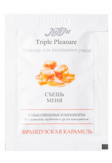 Эликсир для интимного ухода Triple Pleasure  Французская карамель  - 3 мл.