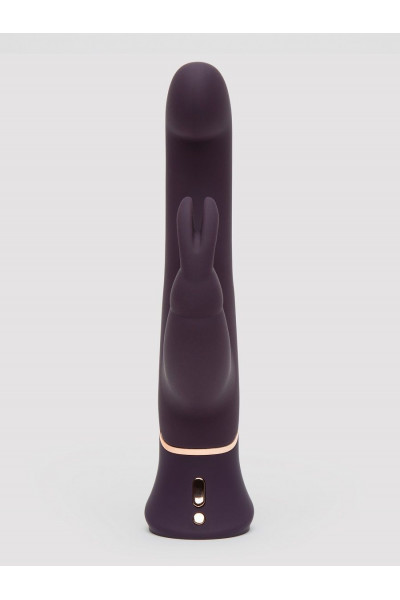 Фиолетовый вибратор-кролик Greedy Girl G-Spot Stroker Rabbit Vibrator - 24,1 см.