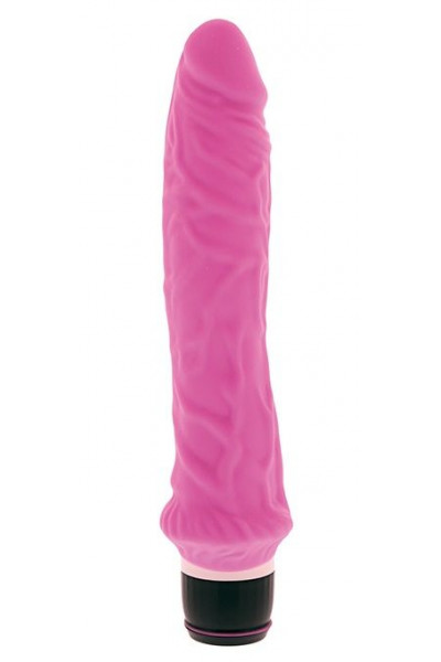 Розовый вибратор-реалистик PURRFECT SILICONE CLASSIC 8.5INCH PINK - 21,5 см.