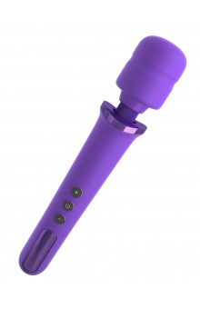 Фиолетовый вибромассажер Rechargeable Power Wand