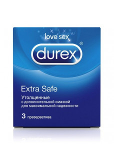 Утолщённые презервативы Durex Extra Safe - 3 шт.