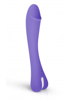 Фиолетовый вибратор для G-стимуляции Gili G-Spot Vibrator - 22 см.