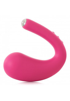 Ярко-розовый вибратор Dua G-spot   Clitoral Wearable Vibrator - 17,8 см.