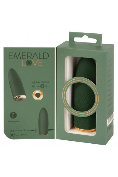 Зеленый мини-вибратор Luxurious Mini Vibrator - 11,5 см.