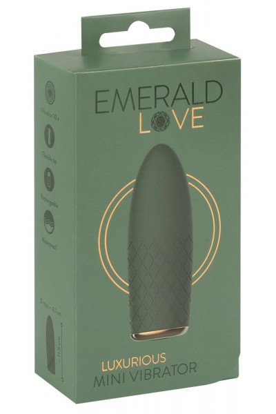 Зеленый мини-вибратор Luxurious Mini Vibrator - 11,5 см.