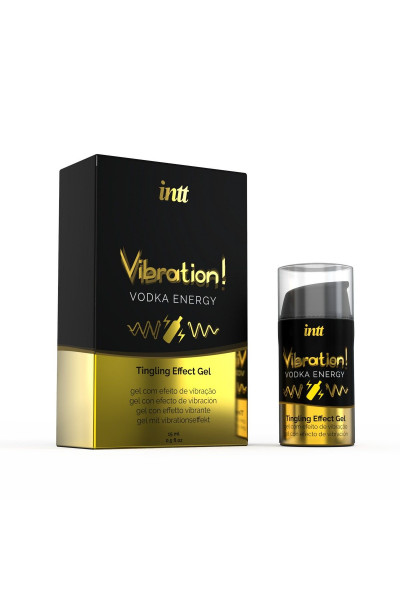 Жидкий интимный гель с эффектом вибрации Vibration! Vodka Energy - 15 мл.