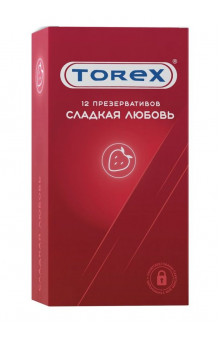 Презервативы Torex  Сладкая любовь  с ароматом клубники - 12 шт.