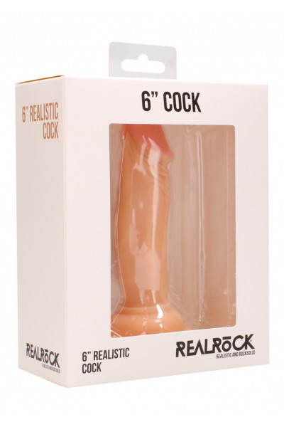 Телесный фаллоимитатор Realistic Cock 6  - 15 см.