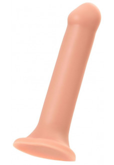 Телесный фаллос на присоске Silicone Bendable Dildo XL - 20 см.