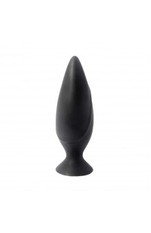 Черная большая анальная пробка Mojo Spades Large Butt Plug - 12 см.