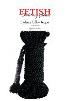 Черная веревка для фиксации Deluxe Silky Rope - 9,75 м.