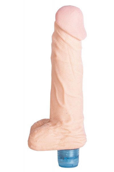 Телесный вибратор Vibro Realistic Cock Dildo - 18 см.