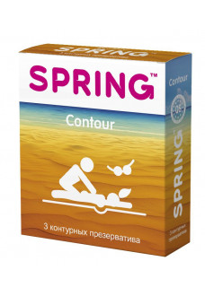 Контурные презервативы SPRING CONTOUR - 3 шт.