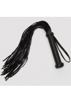 Черный кожаный флоггер Bound to You Faux Leather Flogger - 63,5 см.