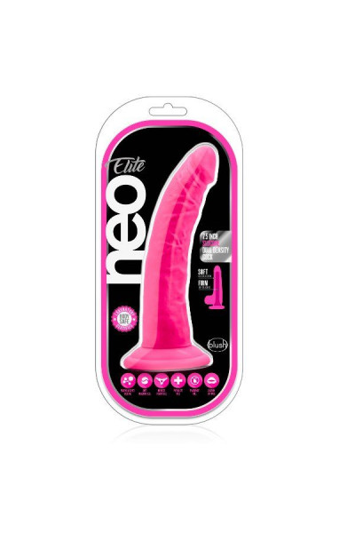 Розовый фаллоимитатор 7.5 Inch Silicone Dual Density Cock - 19 см.