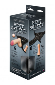 Черный пояс для женщин BEST SELECT с 3 насадками