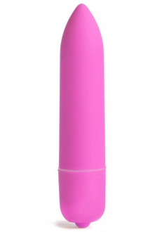 Розовая вибропуля X-Basic Long Bullet 10 speeds - 9 см.