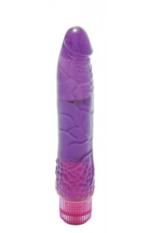 Водонепроницаемый фиолетовый вибромассажер H2O PATRIOT WATERPROOF VIBRATOR - 19 см.