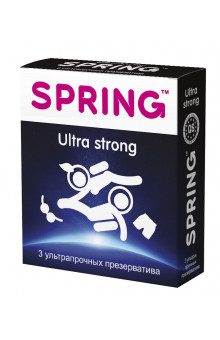 Ультрапрочные презервативы SPRING ULTRA STRONG - 3 шт.