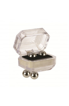 Серебристые вагинальные шарики Silver Balls In Presentation Box