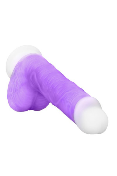 Фиолетовый вибратор-реалистик Encore 8 Inch Vibrating Dildo - 21,6 см.