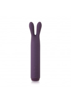 Фиолетовый вибратор с ушками Rabbit Bullet Vibrator - 8,9 см.