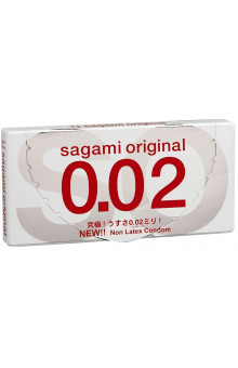 Ультратонкие презервативы Sagami Original 0.02 - 2 шт.