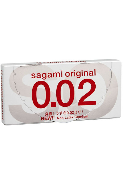 Ультратонкие презервативы Sagami Original 0.02 - 2 шт.