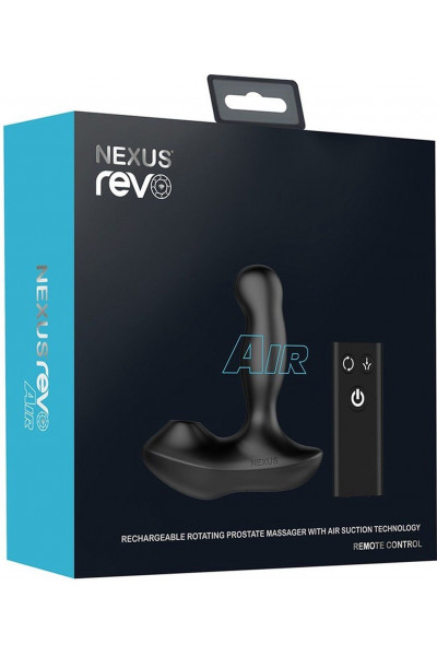 Черный вибратор-ротатор для стимуляции простаты Nexus Revo Air