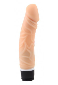 Телесный вибратор-реалистик Thick Realistic Dildo - 19,5 см.