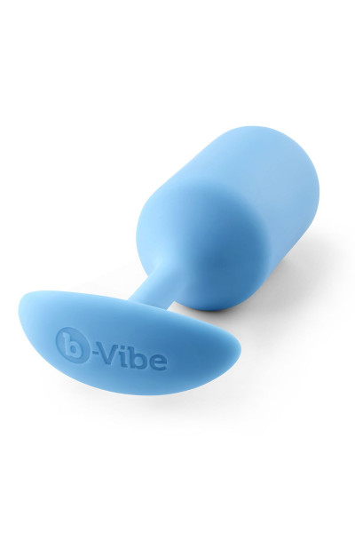 Голубая пробка для ношения B-vibe Snug Plug 3 - 12,7 см.