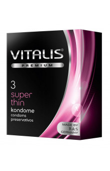 Ультратонкие презервативы VITALIS PREMIUM super thin - 3 шт.