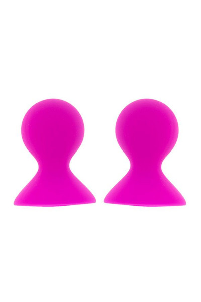 Ярко-розовые помпы для сосков LIT-UP NIPPLE SUCKERS LARGE PINK