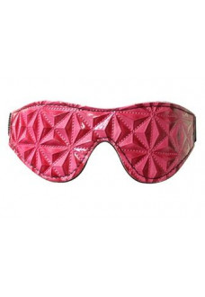 Розовая маска на глаза с геометрическим узором Pyramid Eye Mask