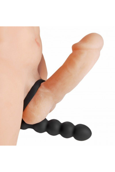 Насадка для двойного проникновения Double Fun Cock Ring with Double Penetration Vibe