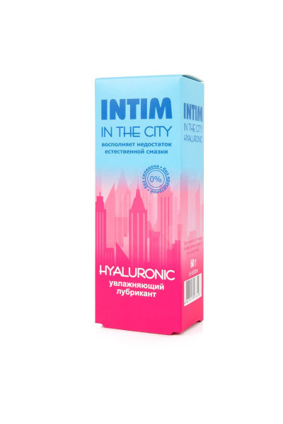 Увлажняющий лубрикант на водной основе Intim in the city Hyaluronic - 60 гр.