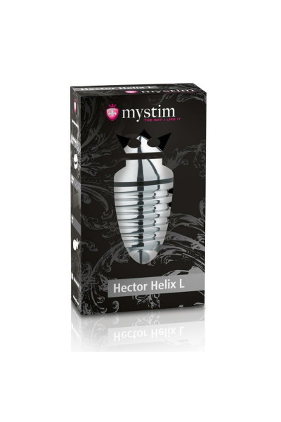 Анальный плаг для электростимуляции Hector Helix Buttplug L - 11,5 см.