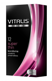 Ультратонкие презервативы VITALIS PREMIUM super thin - 12 шт.