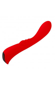 Красный вибромассажер 6  Silicone G-Spot Fun - 19,1 см.