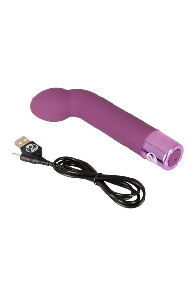 Фиолетовый G-стимулятор с вибрацией G-Spot Vibe - 16 см.