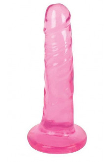 Розовый фаллоимитатор Slim Stick Dildo - 15,2 см.