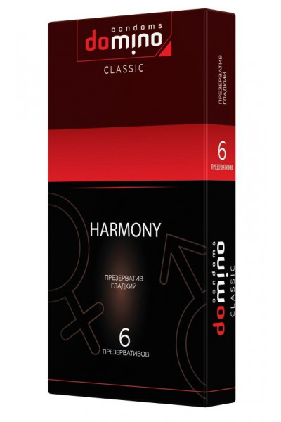 Гладкие презервативы DOMINO Classic Harmony - 6 шт.