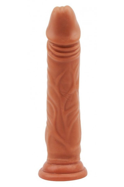 Кофейный фаллоимитатор Lascivious Dildo - 21,4 см.