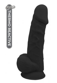 Черный фаллоимитатор на присоске DILDO 8.5INCH - 20 см.