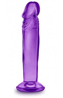 Фиолетовый анальный фаллоимитатор Sweet N Small 6 Inch Dildo With Suction Cup - 16,5 см.