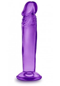 Фиолетовый анальный фаллоимитатор Sweet N Small 6 Inch Dildo With Suction Cup - 16,5 см.