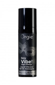 Гель для массажа ORGIE Sexy Vibe High Voltage с эффектом вибрации - 15 мл.