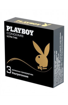 Ультратонкие презервативы Playboy Ultra Thin - 3 шт.