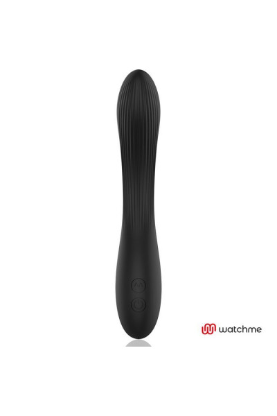 Черно-золотой вибратор с пультом-часами Anne s Desire Curve G-Spot Vibe Wireless Watchme - 20,5 см.