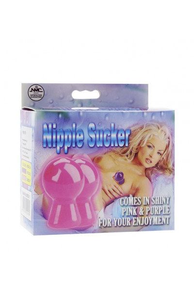 Розовые вакуумные помпы для сосков NIPPLE SUCKER PAIR IN SHINY PINK